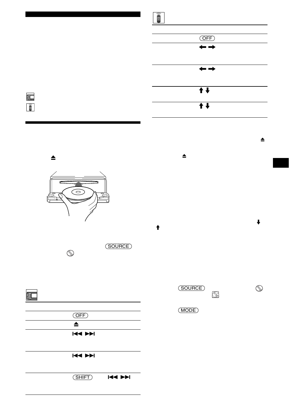 Cd player cd/md unit (optional), Playing a disc | Sony CDX-M3DI User Manual | Page 11 / 112