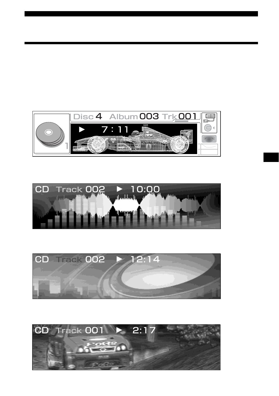 Image settings, Selecting the display mode and display pattern, Selecting the display mode | And display pattern | Sony CDX-M3DI User Manual | Page 19 / 112