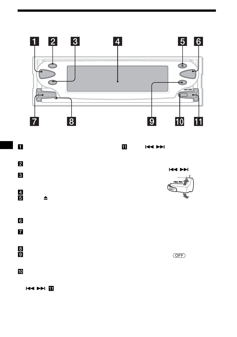 Emplacement des commandes, 4emplacement des commandes | Sony CDX-M3DI User Manual | Page 38 / 112