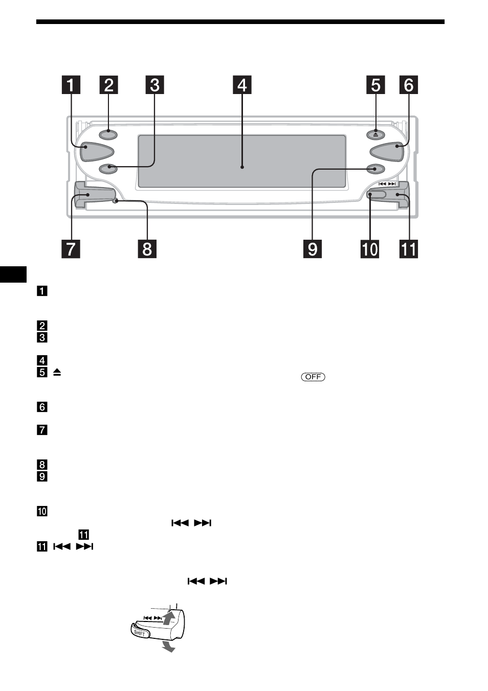 Location of controls, 4location of controls | Sony CDX-M3DI User Manual | Page 4 / 112