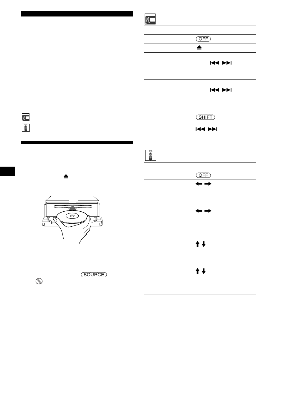 Lecteur cd lecteur cd ou md (en option), Lecture d’un disque | Sony CDX-M3DI User Manual | Page 46 / 112