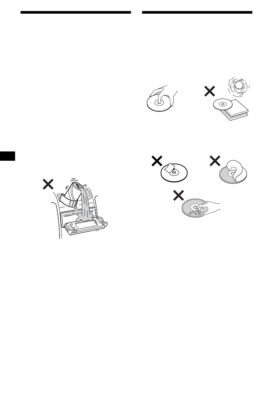 Precautions, Notes on discs, Precautions notes on discs | 6precautions | Sony CDX-M3DI User Manual | Page 6 / 112