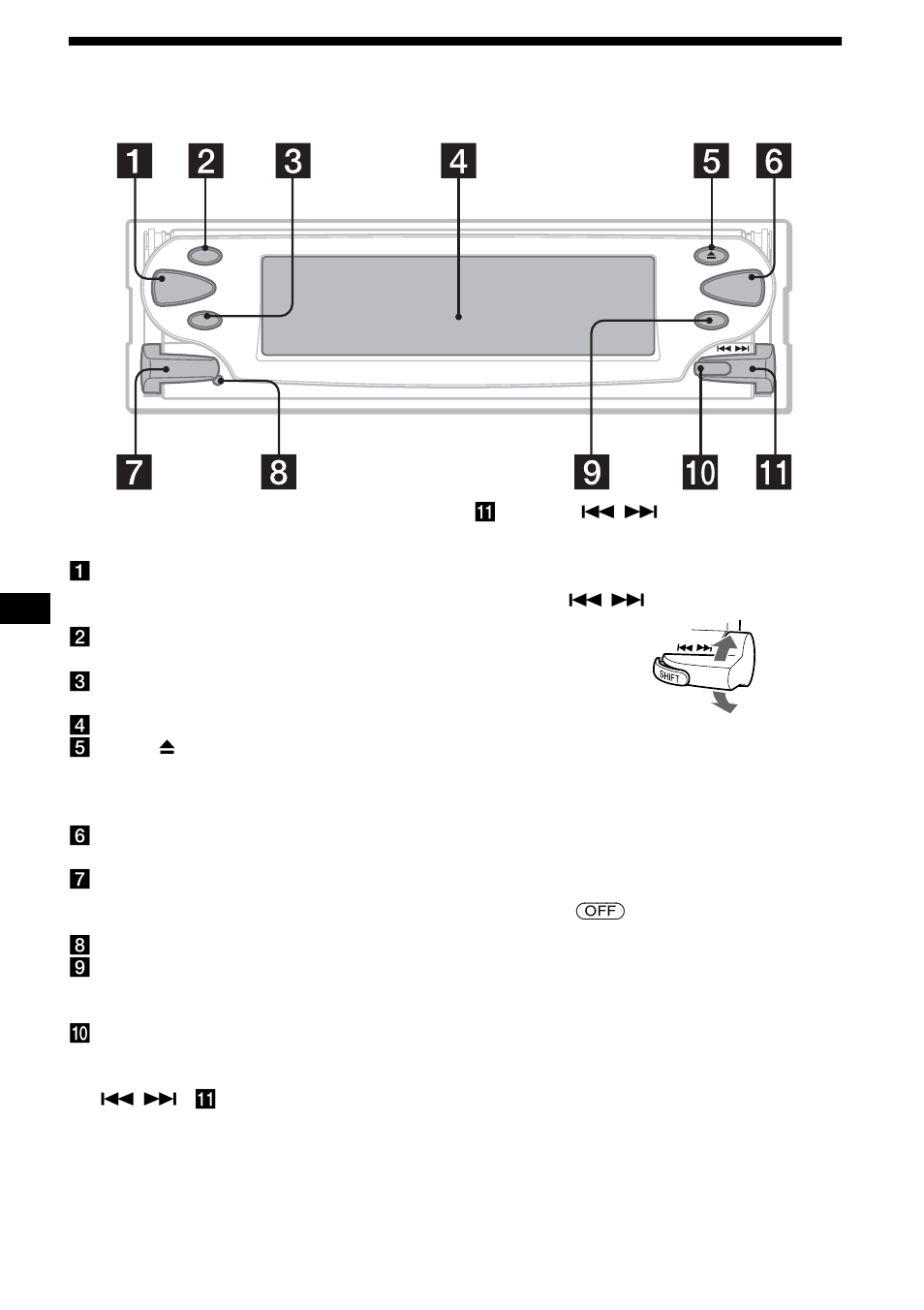 Ubicación de los controles, 4ubicación de los controles | Sony CDX-M3DI User Manual | Page 76 / 112