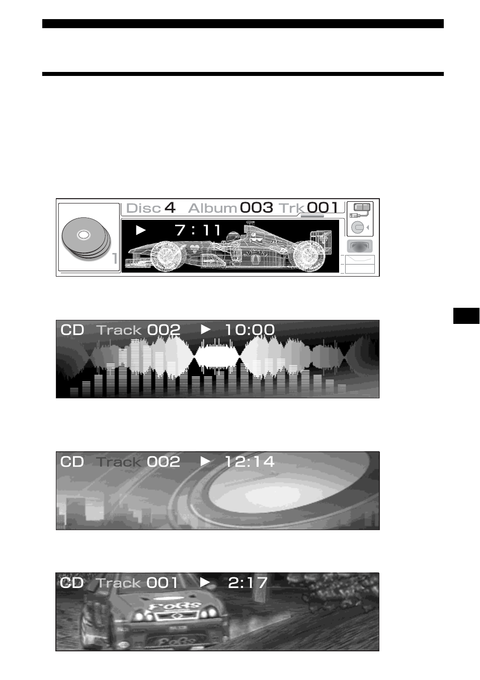 Ajustes de imagen, Selección del modo y el patrón de pantalla, Selección del modo y el patrón | De pantalla | Sony CDX-M3DI User Manual | Page 93 / 112