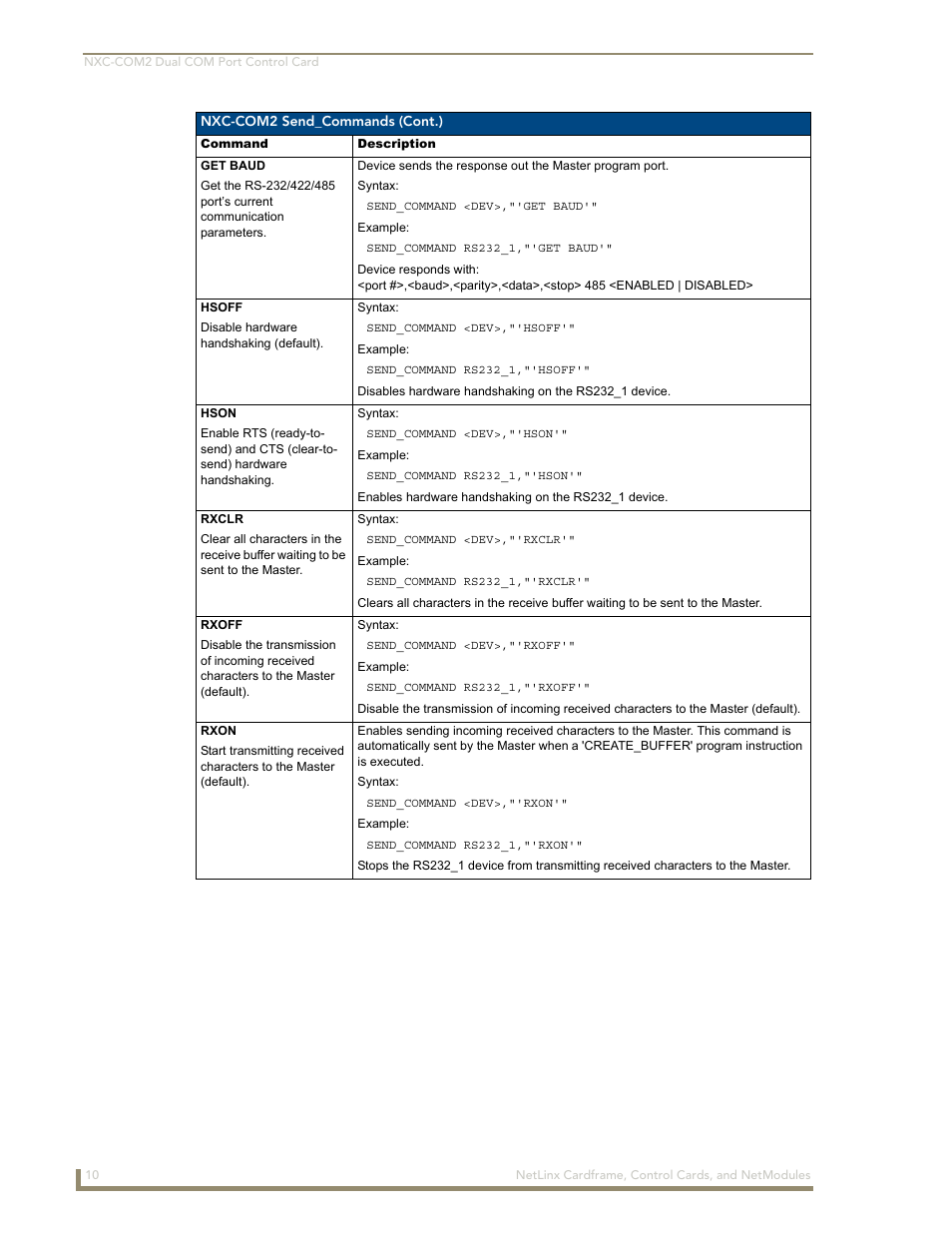AMX NetLinx NXM Series User Manual | Page 16 / 54