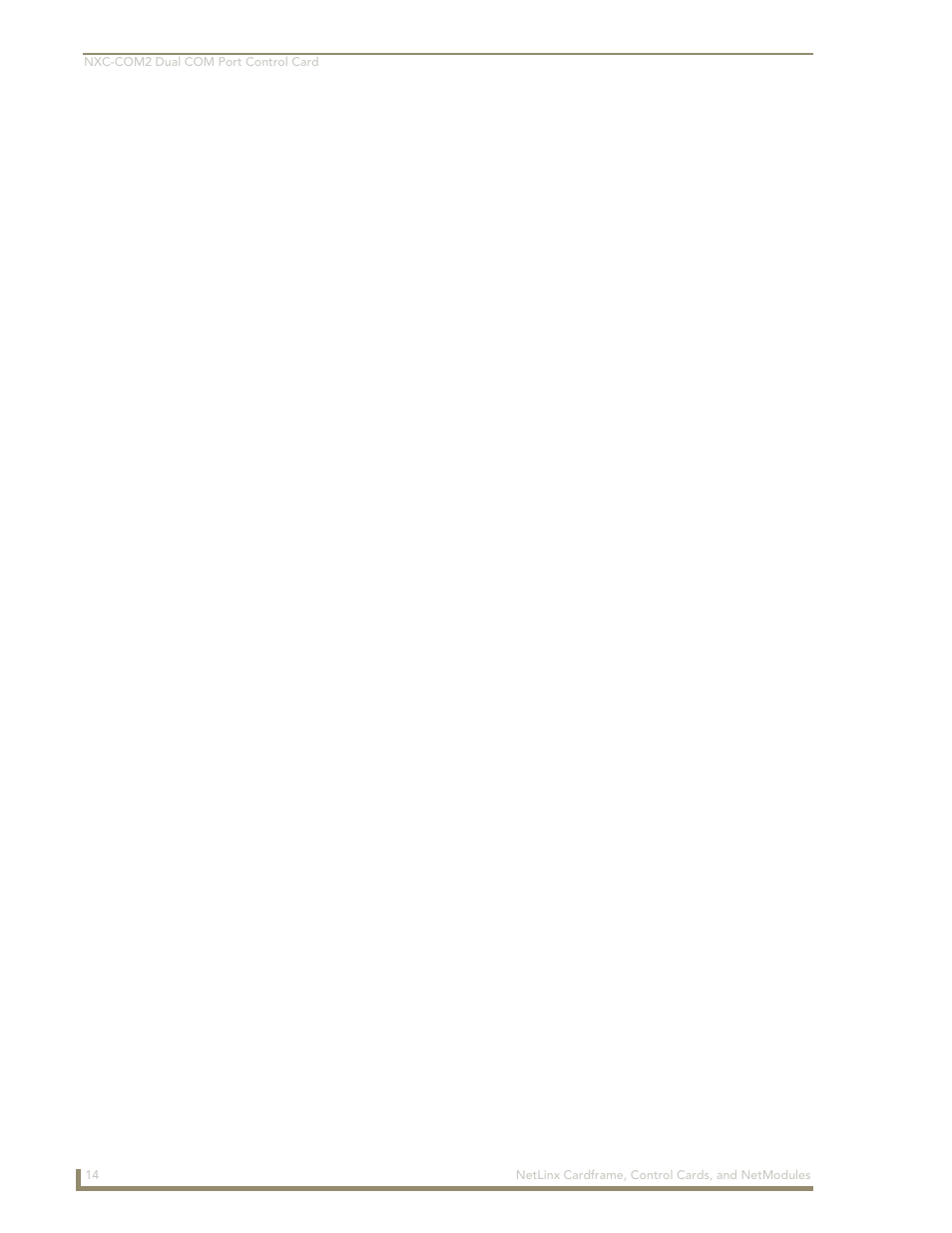 AMX NetLinx NXM Series User Manual | Page 20 / 54