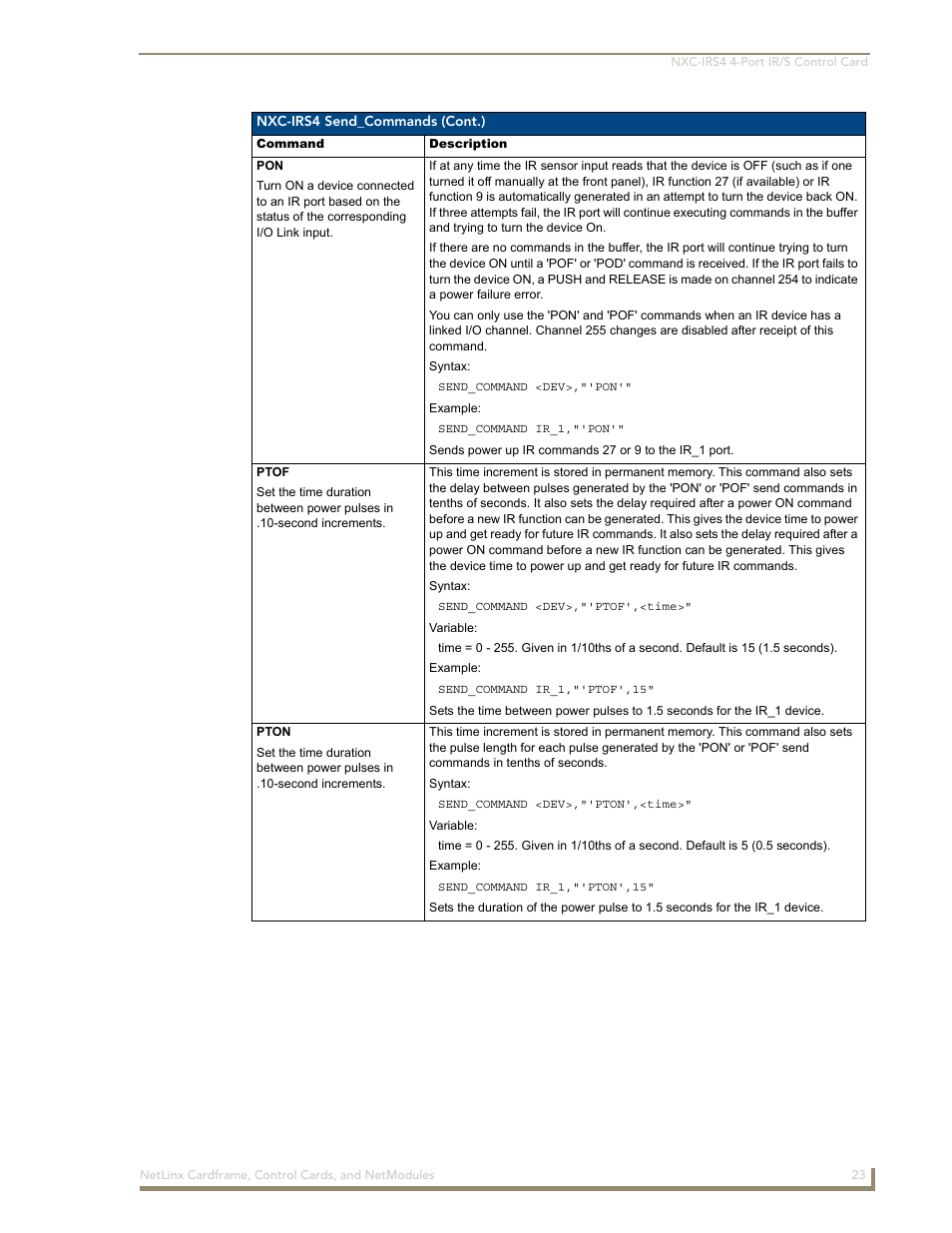 AMX NetLinx NXM Series User Manual | Page 29 / 54