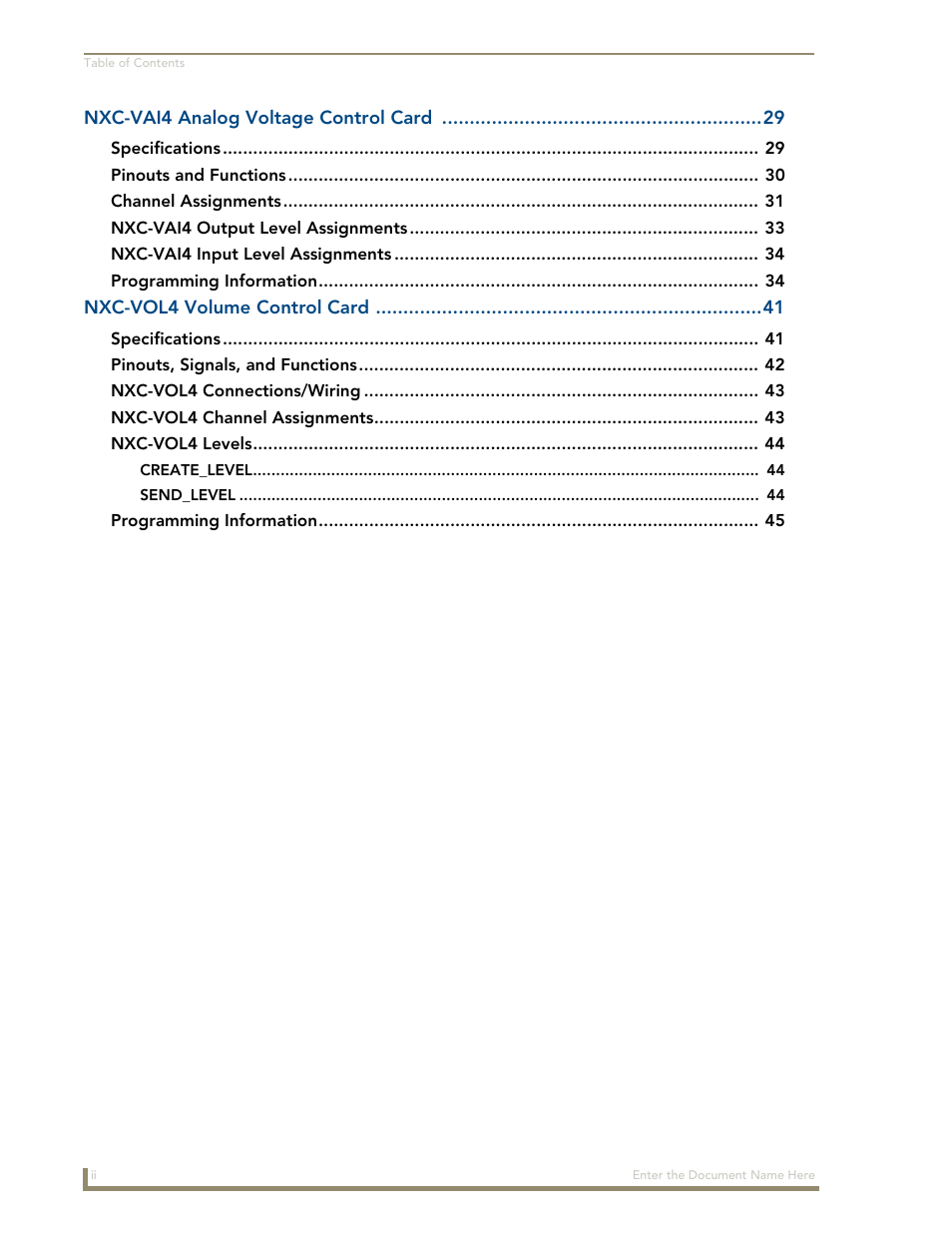 AMX NetLinx NXM Series User Manual | Page 6 / 54