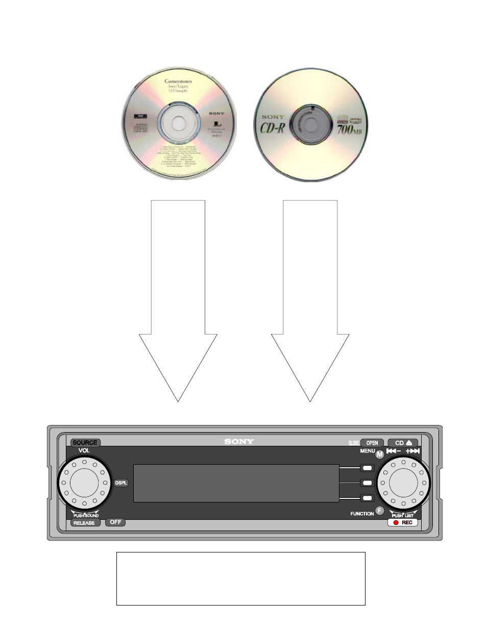 Hdd record | Sony MEX-1HD User Manual | Page 2 / 5