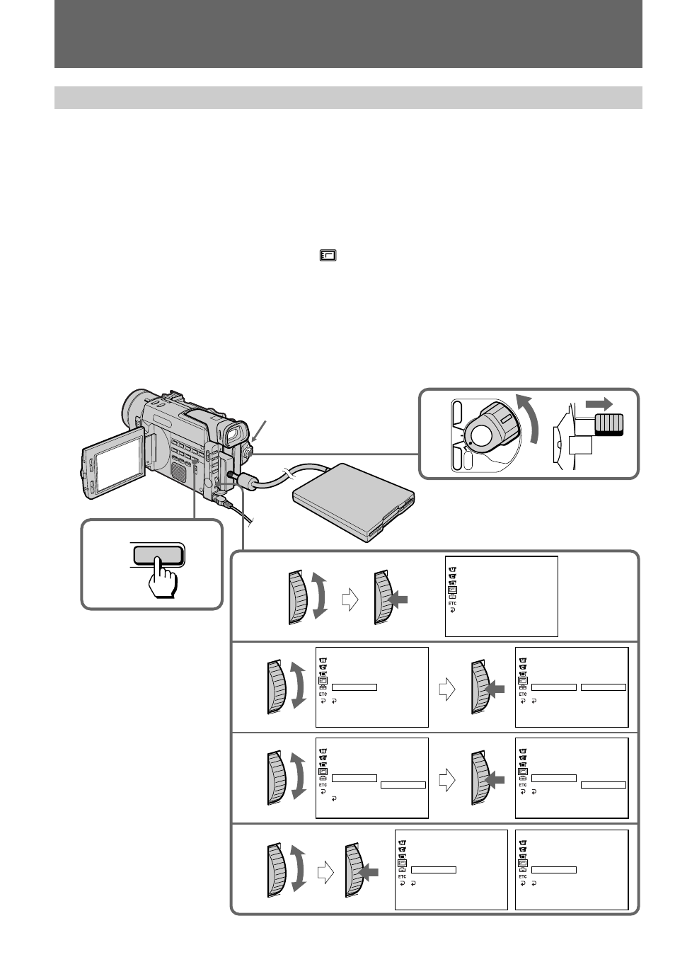 Erasing all the images, Deleting images | Sony DCR-TRV900 User Manual | Page 110 / 148