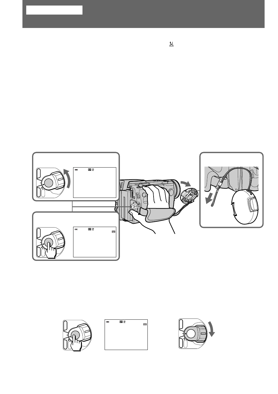 Basic operations, Camera recording | Sony DCR-TRV900 User Manual | Page 12 / 148