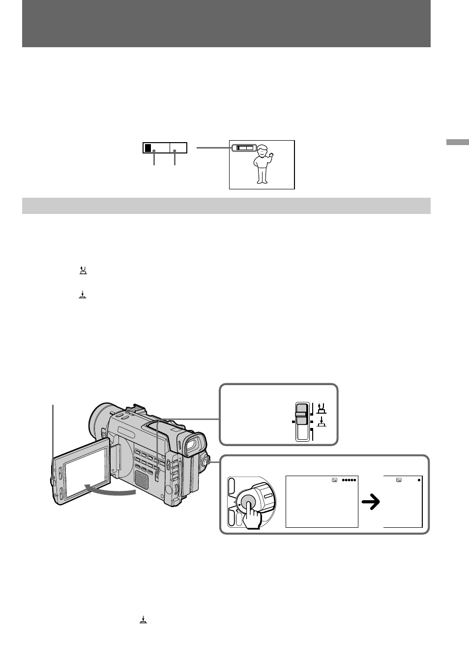 Selecting the start/stop mode, Camera recording, A] [b | Zooming of more than 12x – digital zoom | Sony DCR-TRV900 User Manual | Page 15 / 148