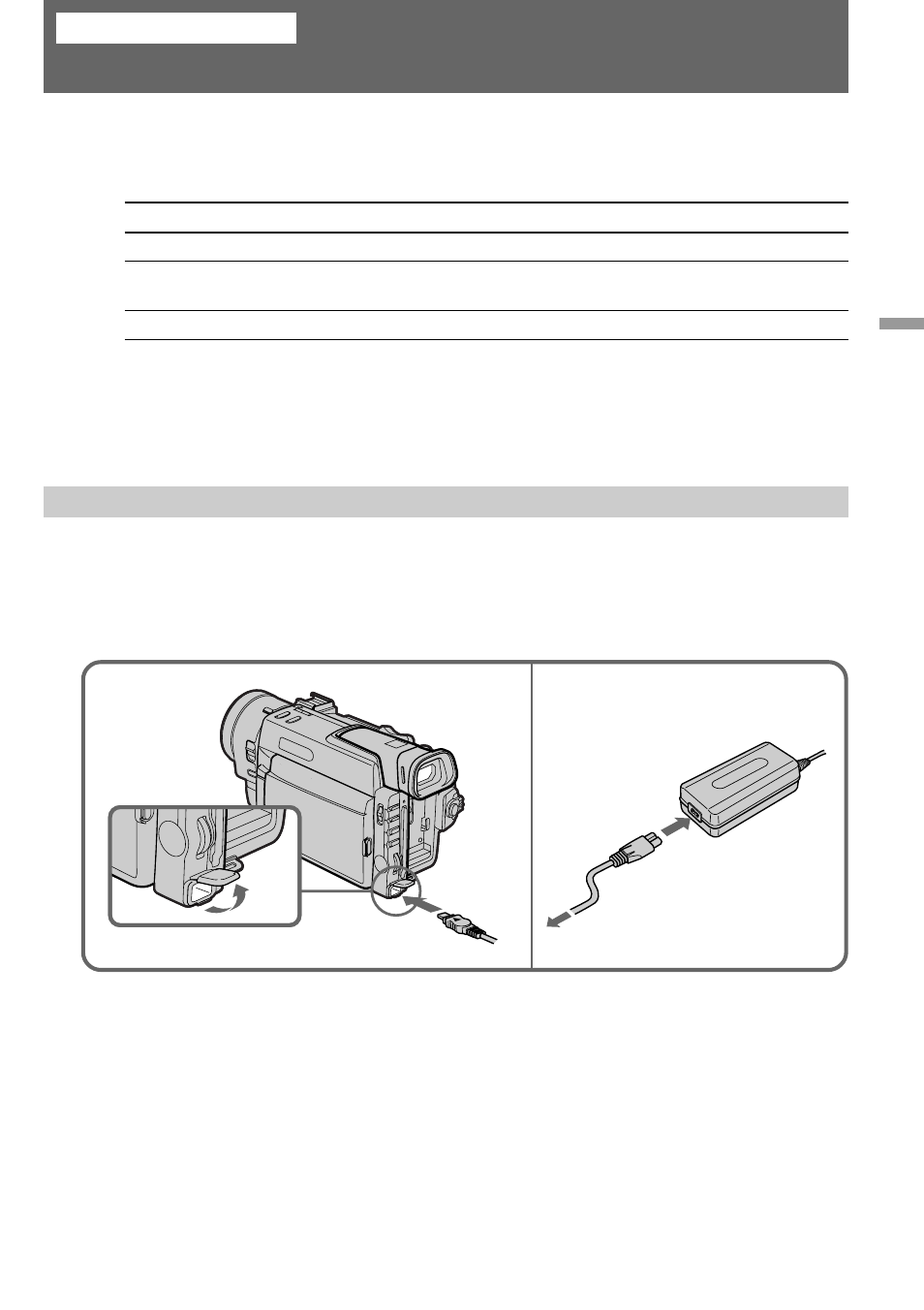 Advanced operations, Using alternative power sources, Using the house current | Sony DCR-TRV900 User Manual | Page 25 / 148