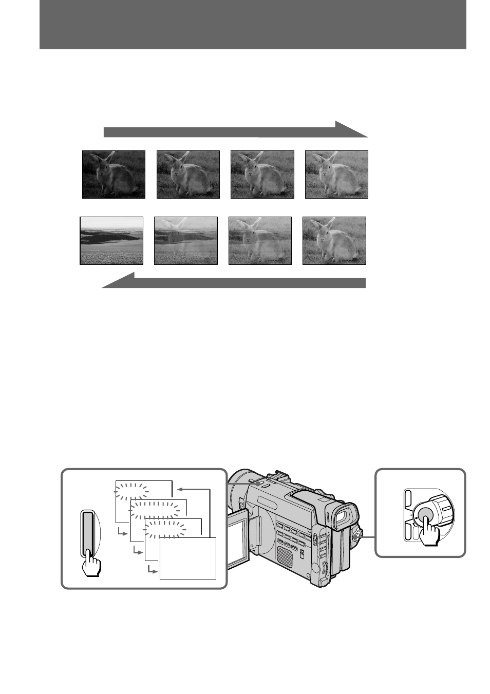 Using the fader function | Sony DCR-TRV900 User Manual | Page 36 / 148