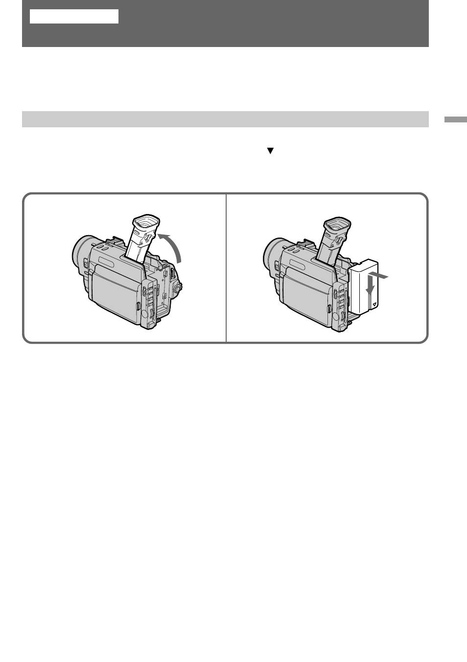 Getting started, Installing and charging the battery pack | Sony DCR-TRV900 User Manual | Page 7 / 148