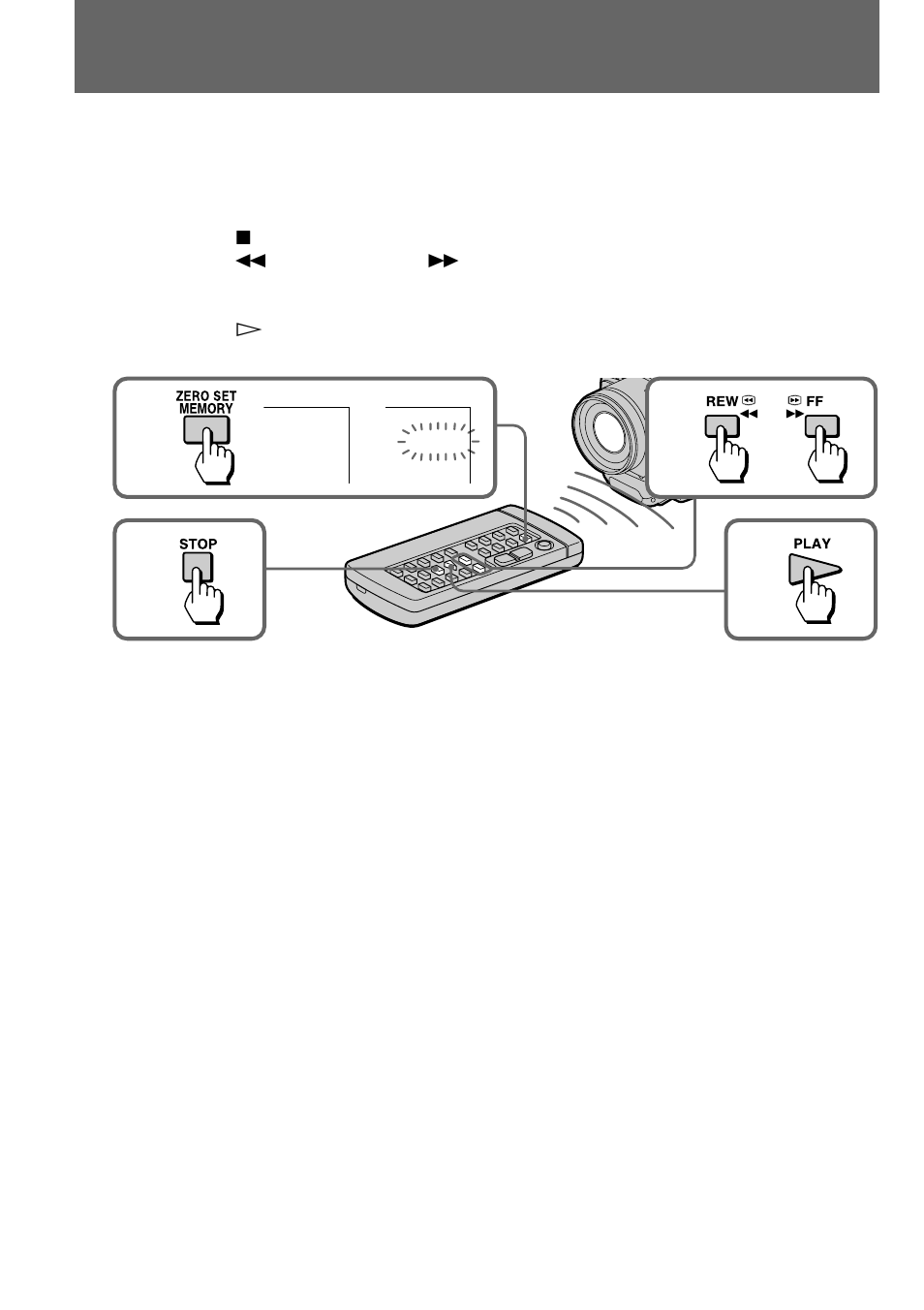 Returning to a pre-registered position | Sony DCR-TRV900 User Manual | Page 80 / 148