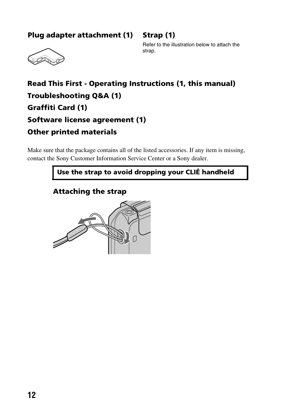 Sony PEG-TG50 User Manual | Page 12 / 104