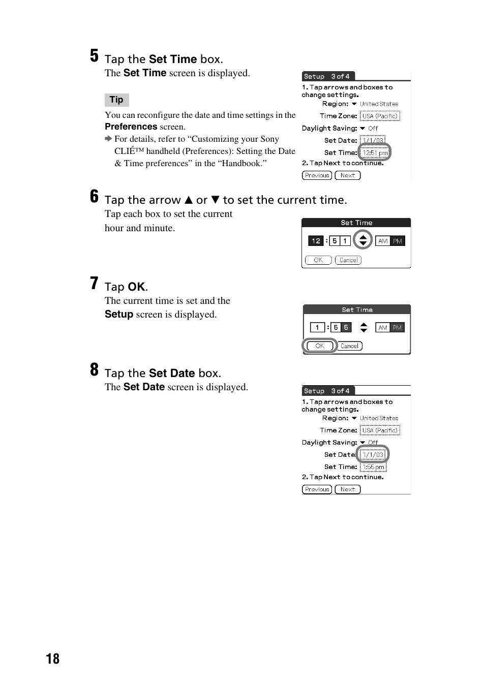 Sony PEG-TG50 User Manual | Page 18 / 104