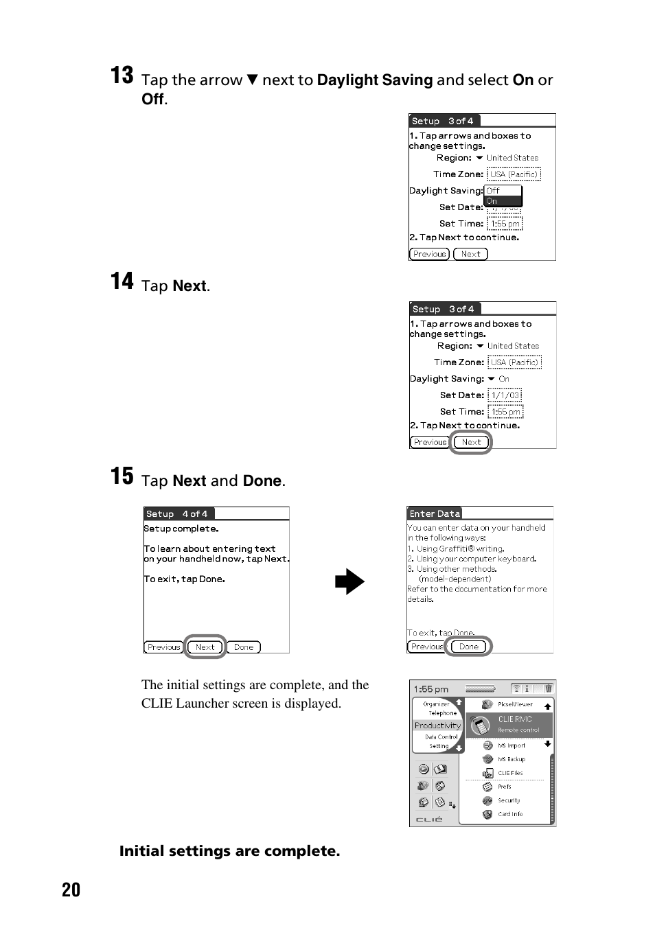 Sony PEG-TG50 User Manual | Page 20 / 104
