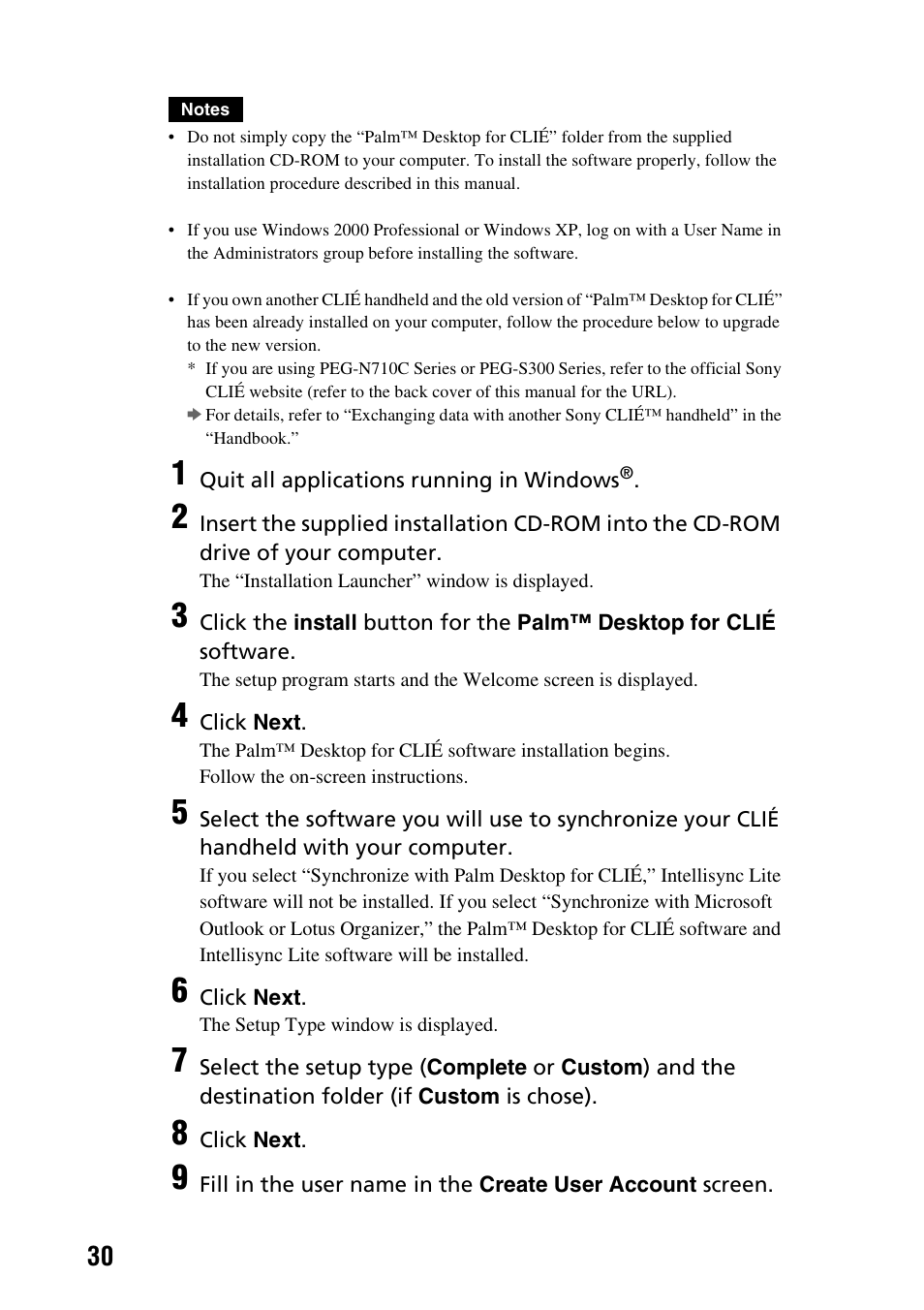 Sony PEG-TG50 User Manual | Page 30 / 104