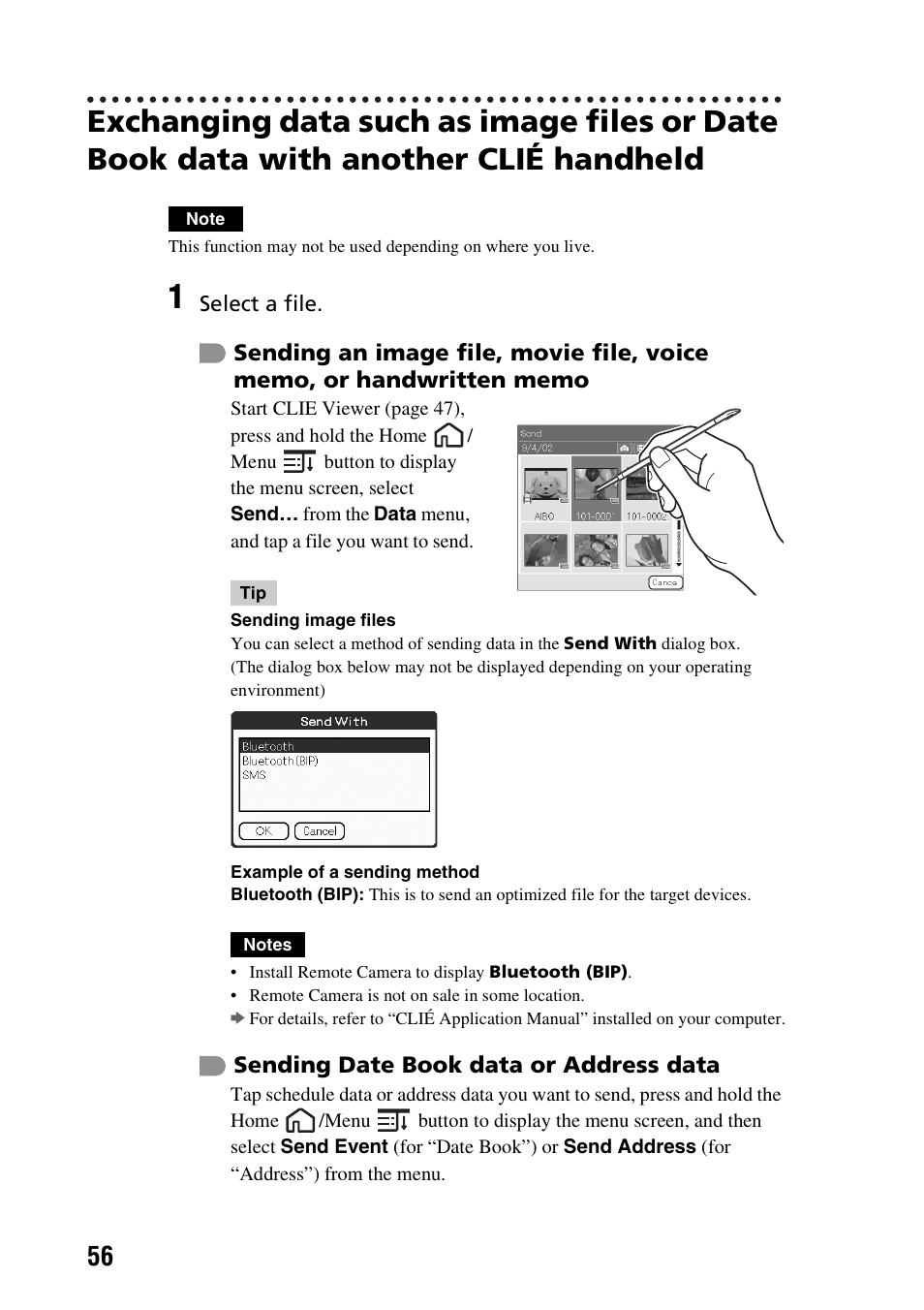 Sony PEG-TG50 User Manual | Page 56 / 104