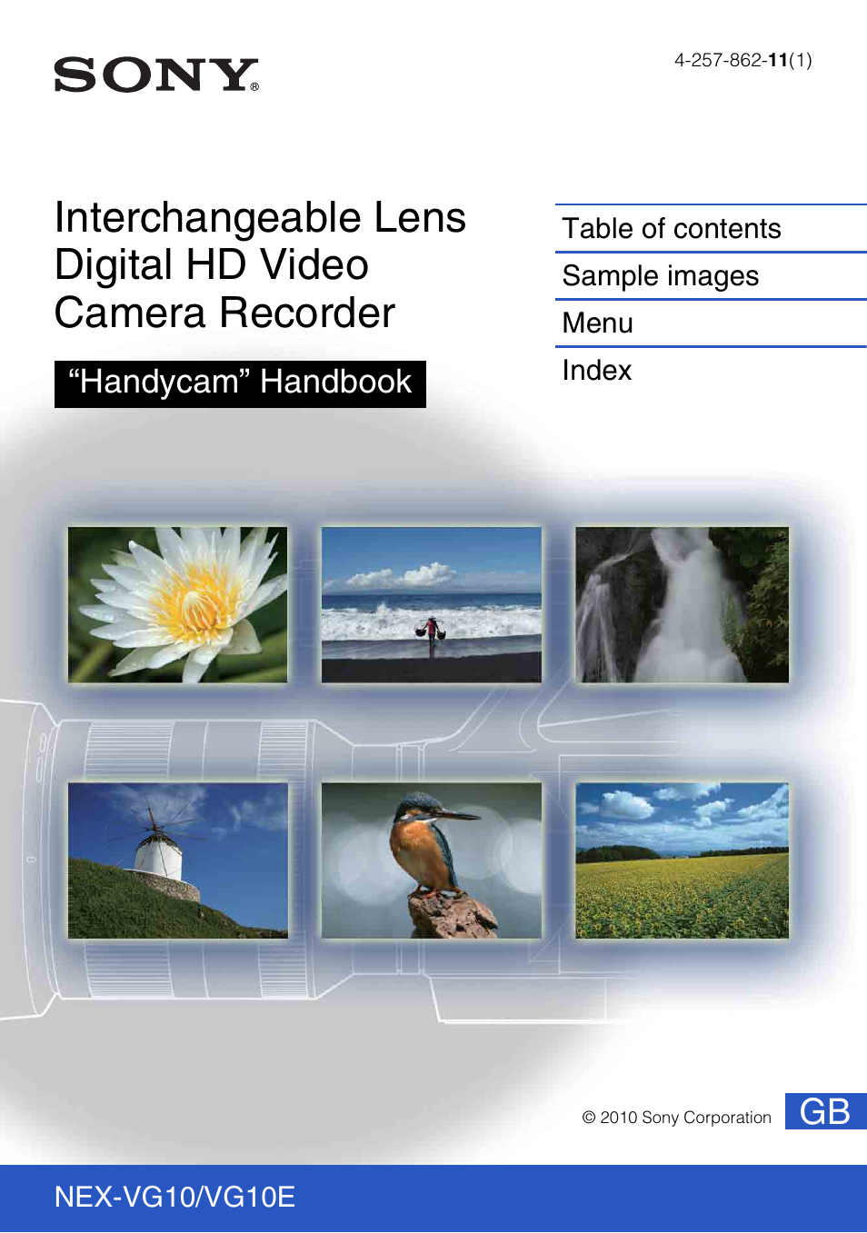 Sony NEX-VG10 User Manual | 95 pages