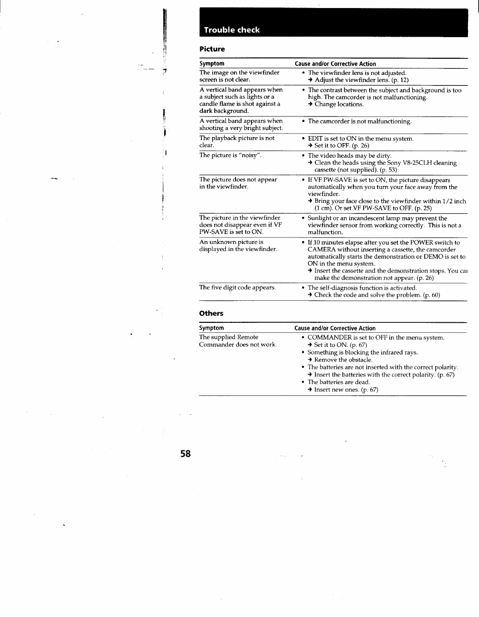 Sony CCD-TR930 User Manual | Page 58 / 71