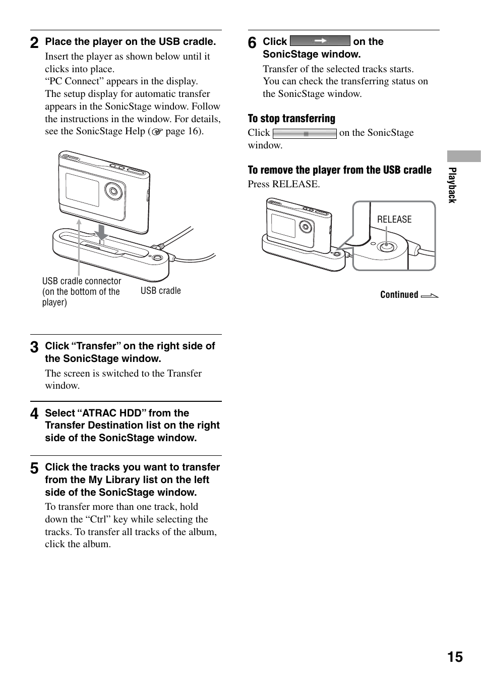 Sony NW-HD1 User Manual | Page 15 / 46