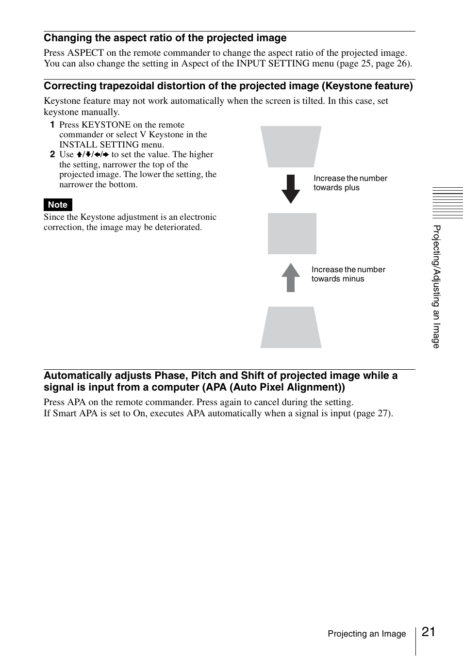 Sony VPL-BW120S User Manual | Page 21 / 51