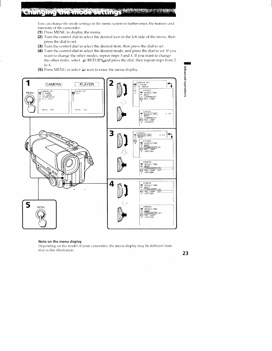 Sony CCD-TR516 User Manual | Page 23 / 76