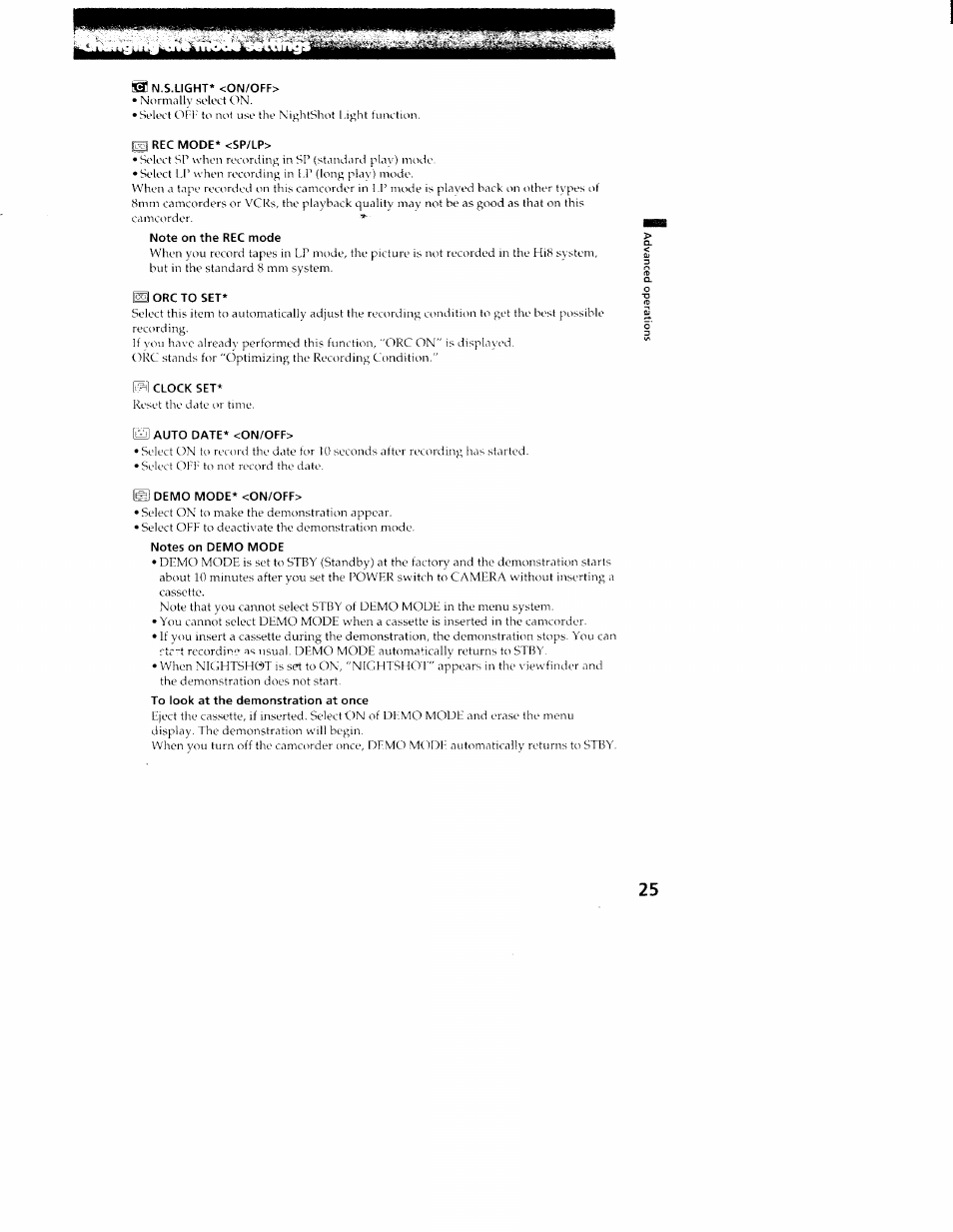 Sony CCD-TR516 User Manual | Page 25 / 76