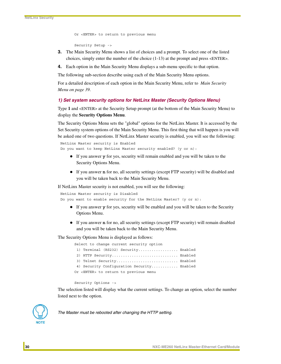 AMX NETLINX MASTER NXC-ME260 User Manual | Page 34 / 48