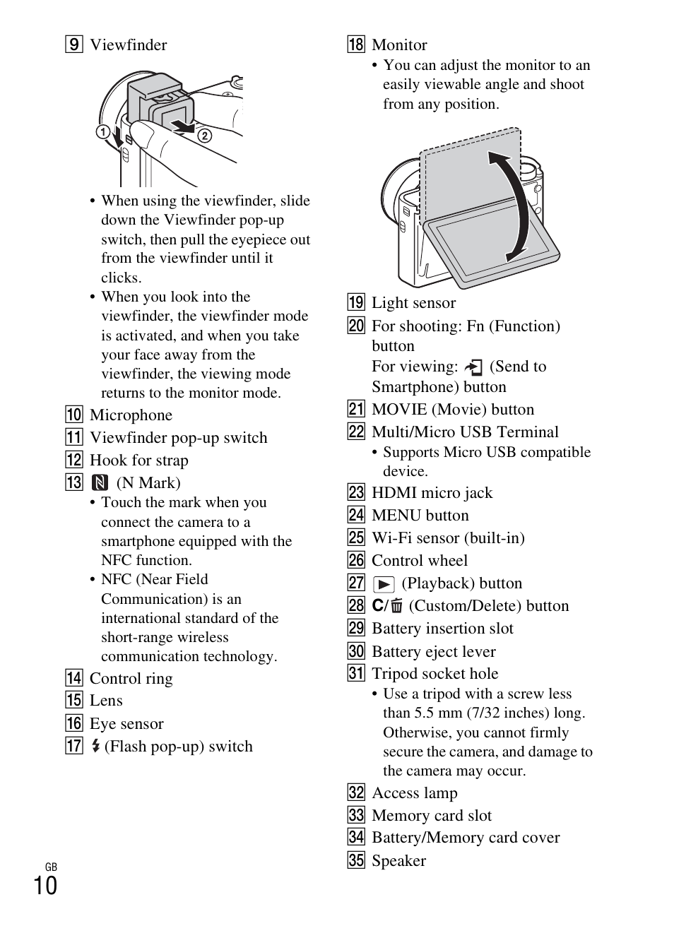 Sony DSC-RX100M3 User Manual | Page 10 / 124