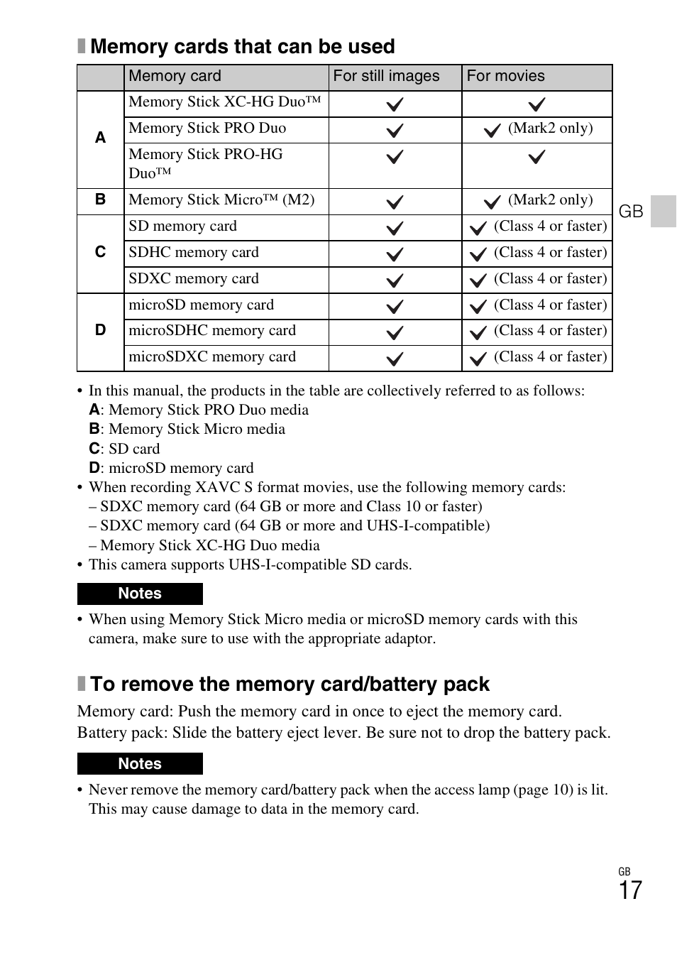 Sony DSC-RX100M3 User Manual | Page 17 / 124