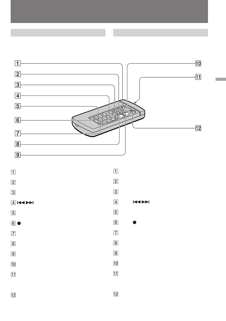 Identificación de los componentes, Identifying the parts | Sony DCR-SC100 User Manual | Page 108 / 116