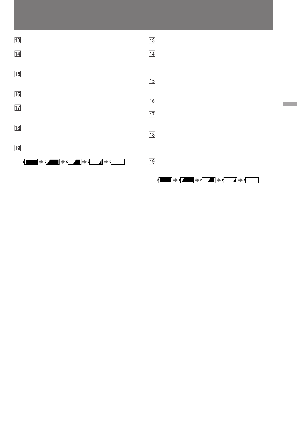 Identificación de los componentes, Identifying the parts | Sony DCR-SC100 User Manual | Page 112 / 116