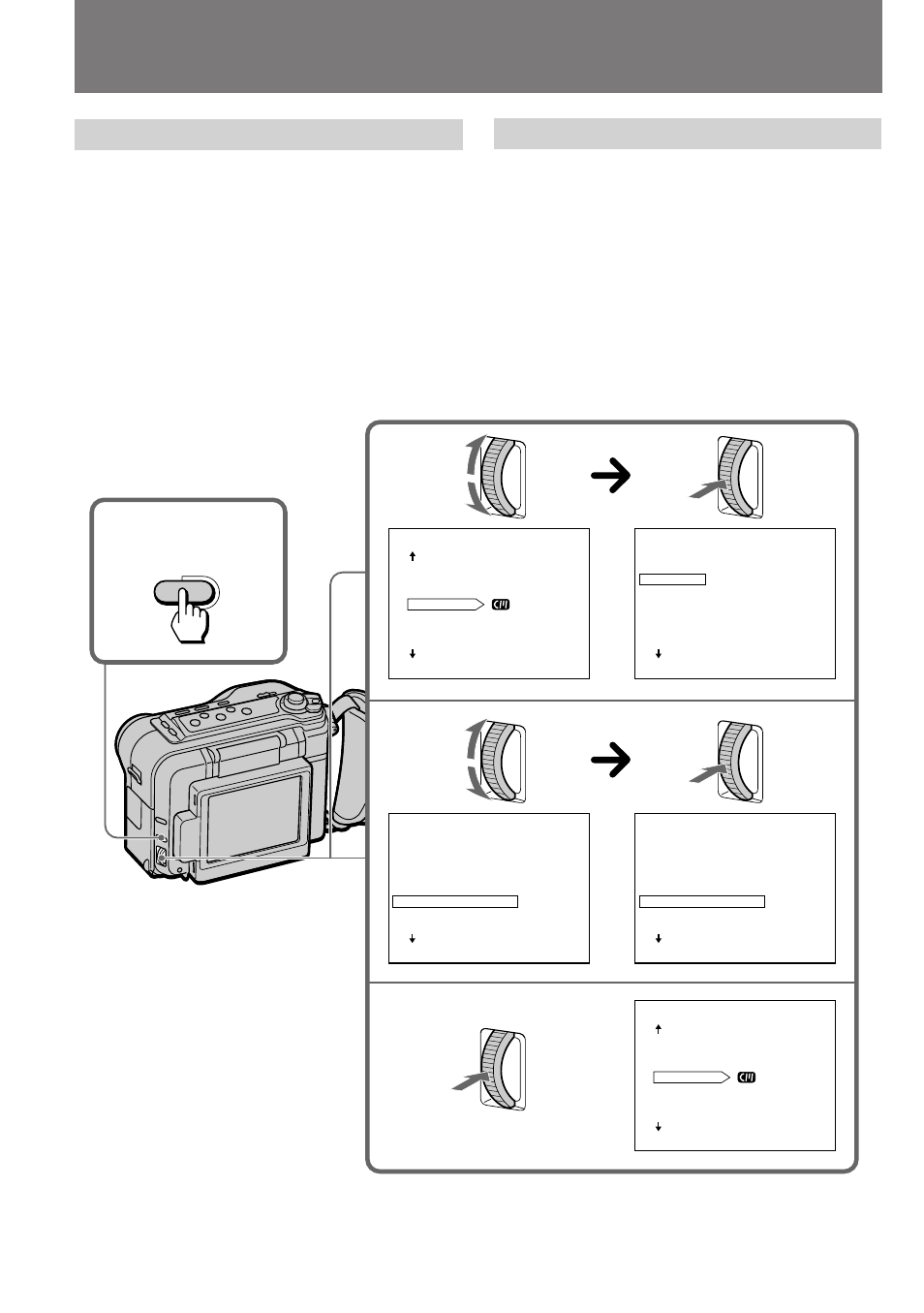 Superposición de títulos, Superimposing a title, Borrado de títulos | Erasing a title | Sony DCR-SC100 User Manual | Page 69 / 116