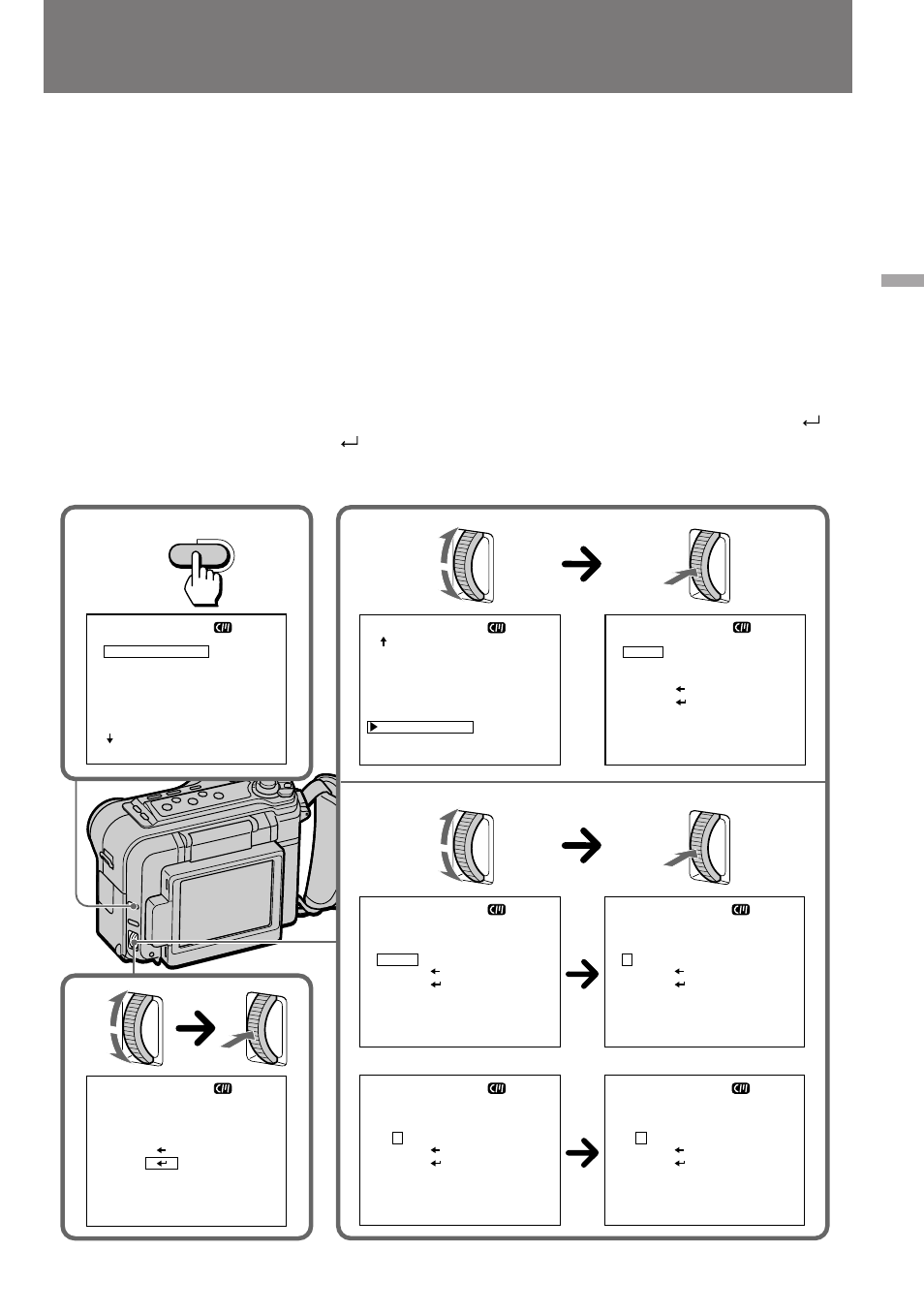 Creación de títulos personalizados, Making a custom title | Sony DCR-SC100 User Manual | Page 70 / 116