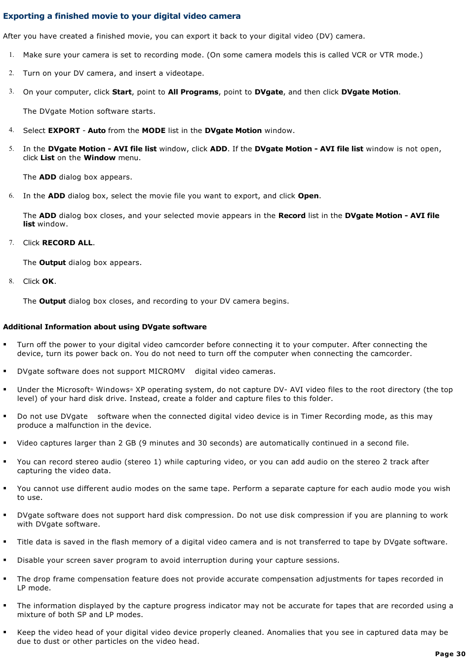 Sony PCV-RS100 User Manual | Page 30 / 114