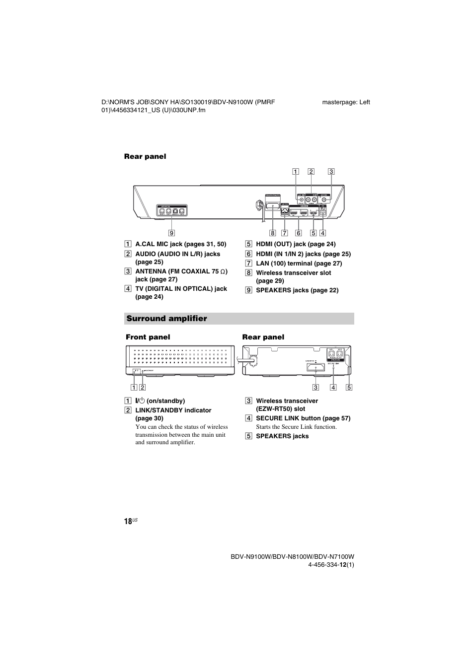 Sony BDV-N8100W User Manual | Page 18 / 88