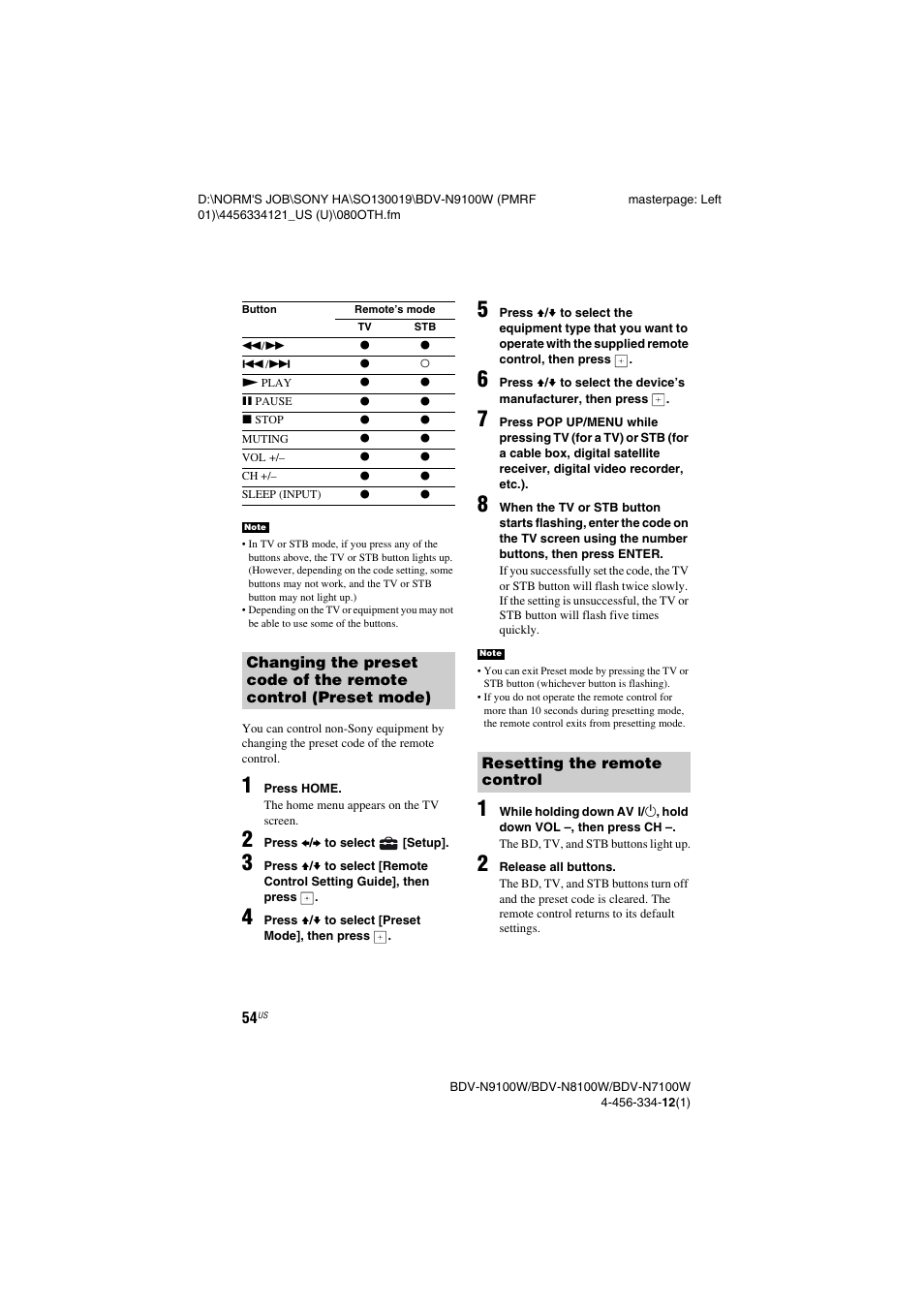 Sony BDV-N8100W User Manual | Page 54 / 88