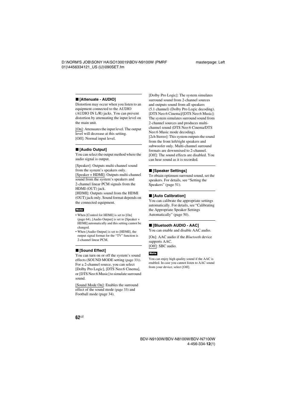 Sony BDV-N8100W User Manual | Page 62 / 88