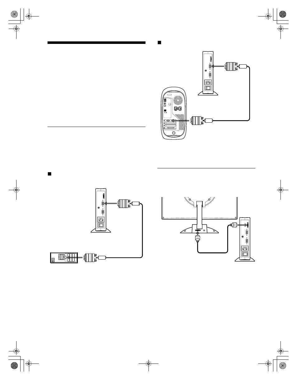 Setup, Step 1: connect the media engine to your computer, Step 2: connect the display and media engine | Step 1, Step 2 | Sony SDM-N50R User Manual | Page 8 / 104