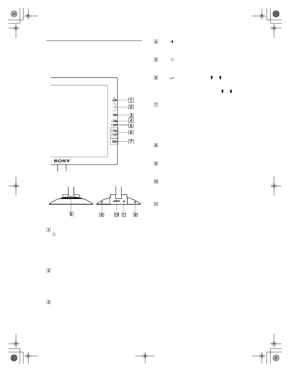 Identificazione delle parti e dei comandi | Sony SDM-N50R User Manual | Page 86 / 104