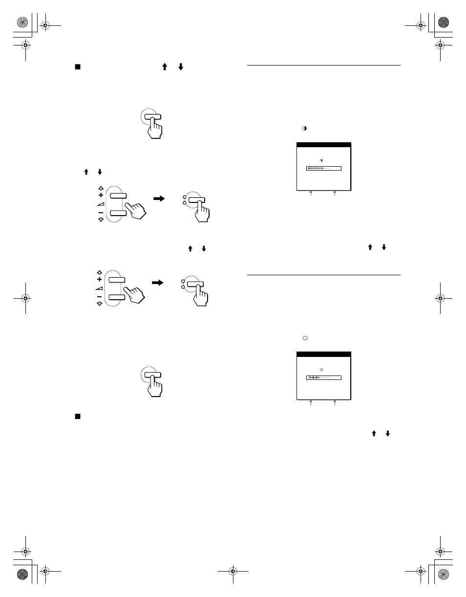 Regolazione del contrasto (contrasto) | Sony SDM-N50R User Manual | Page 92 / 104