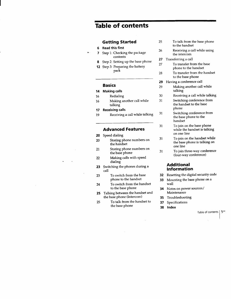 Sony SPP-M502 User Manual | Page 5 / 78