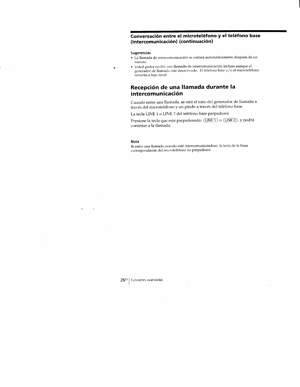 Sugerencias, Nota | Sony SPP-M502 User Manual | Page 64 / 78