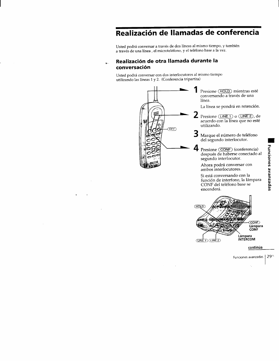 Realización de llamadas de conferencia | Sony SPP-M502 User Manual | Page 67 / 78