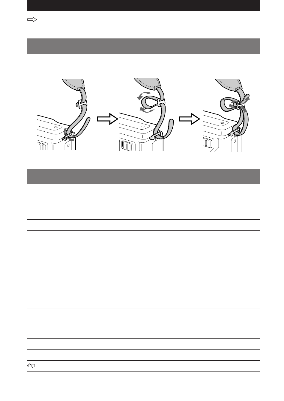 Mensajes de aviso, Fijación de la bandolera | Sony MVC-FD5 User Manual | Page 134 / 136