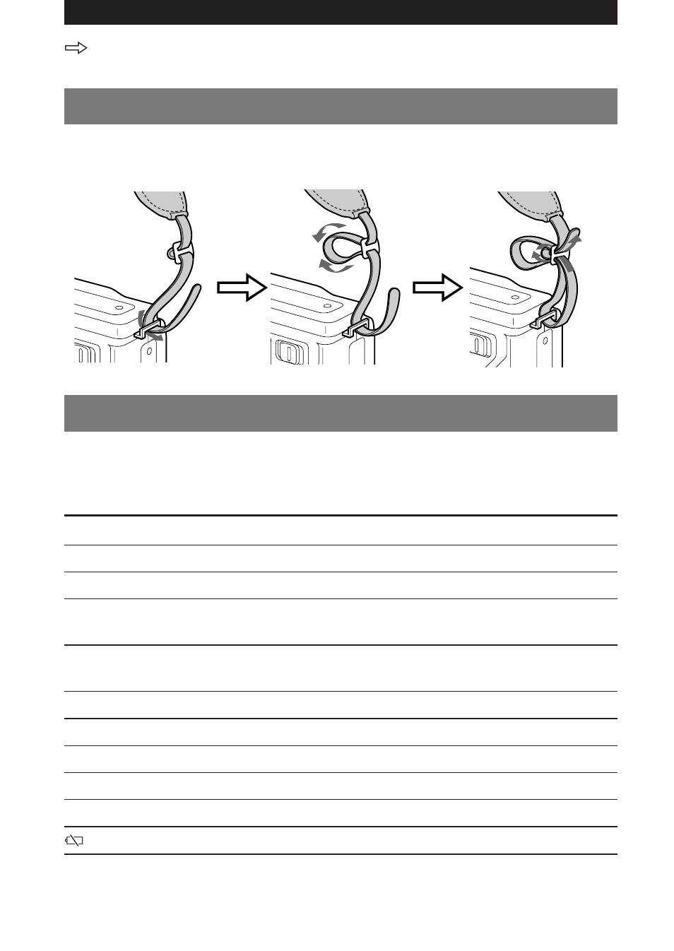 Warning messages, Attaching the shoulder strap | Sony MVC-FD5 User Manual | Page 46 / 136